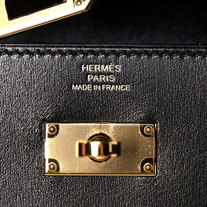 Hermes Box Kelly Longue Wallet Black 6 of 9