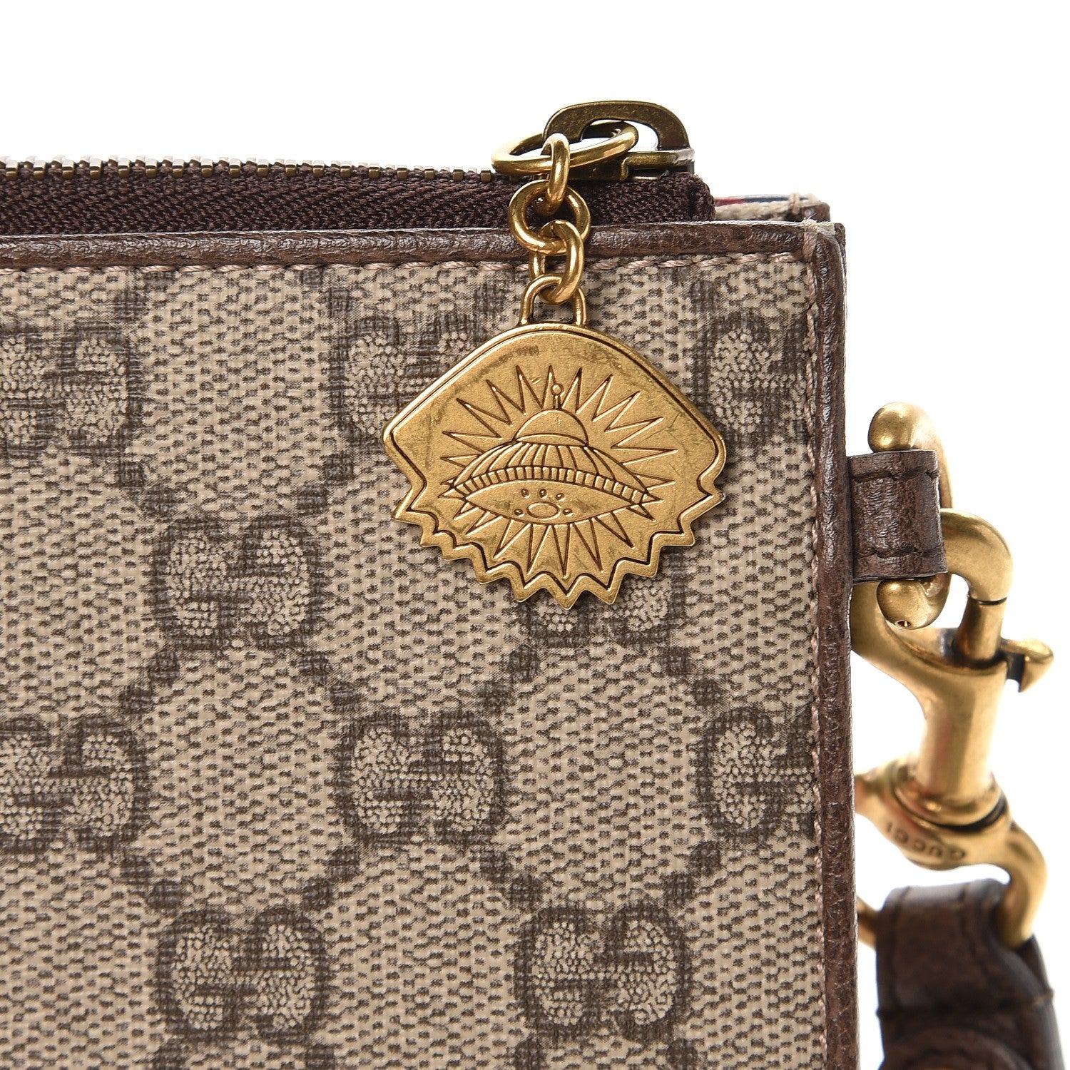 Gucci GG Supreme Monogram Courrier Documents Holder Beige New Acero 7 of 10