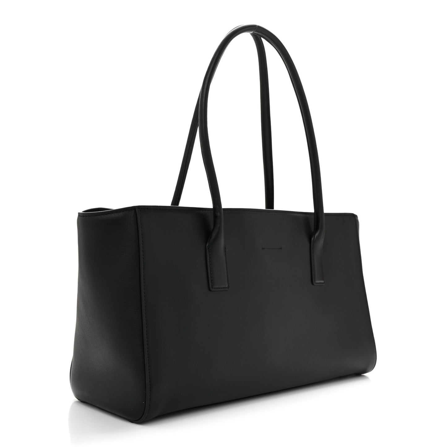 Calfskin Archetype Small Shopping Tote Black