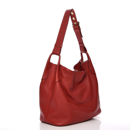 Prada Vitello Daino Hobo Rosso 3 of 19