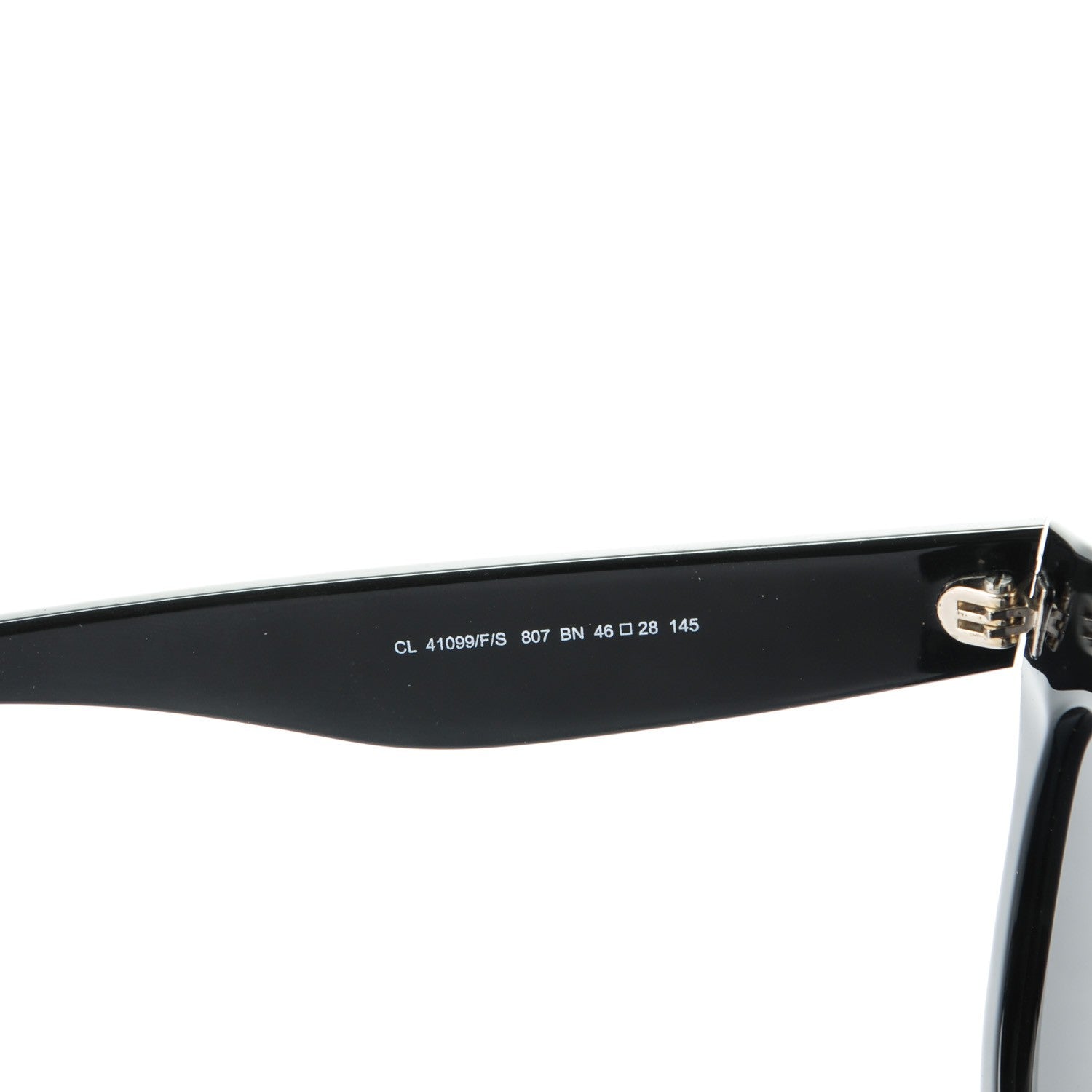 Celine Acetate Marta Sunglasses CL 41099/F/S Black 4 of 5