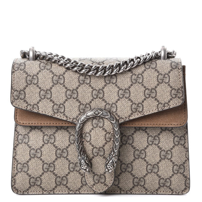 Gucci GG Supreme Monogram Mini Dionysus Shoulder Bag Taupe 1 of 11