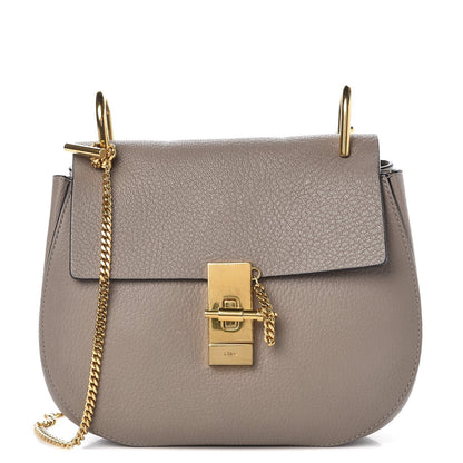 Chloe Grained Lambskin Drew Shoulder Bag Motty Grey 1 of 8