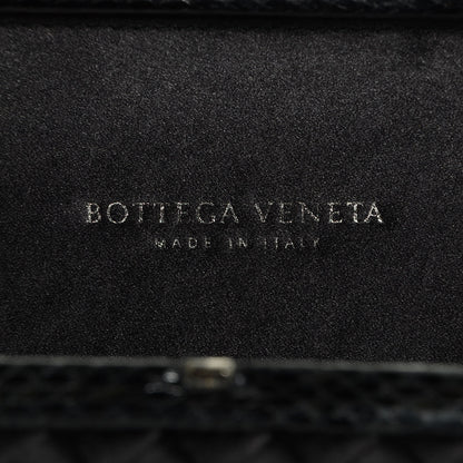 Bottega Veneta Satin Intreccio Impero Ayers Knot Clutch Black 6 of 7