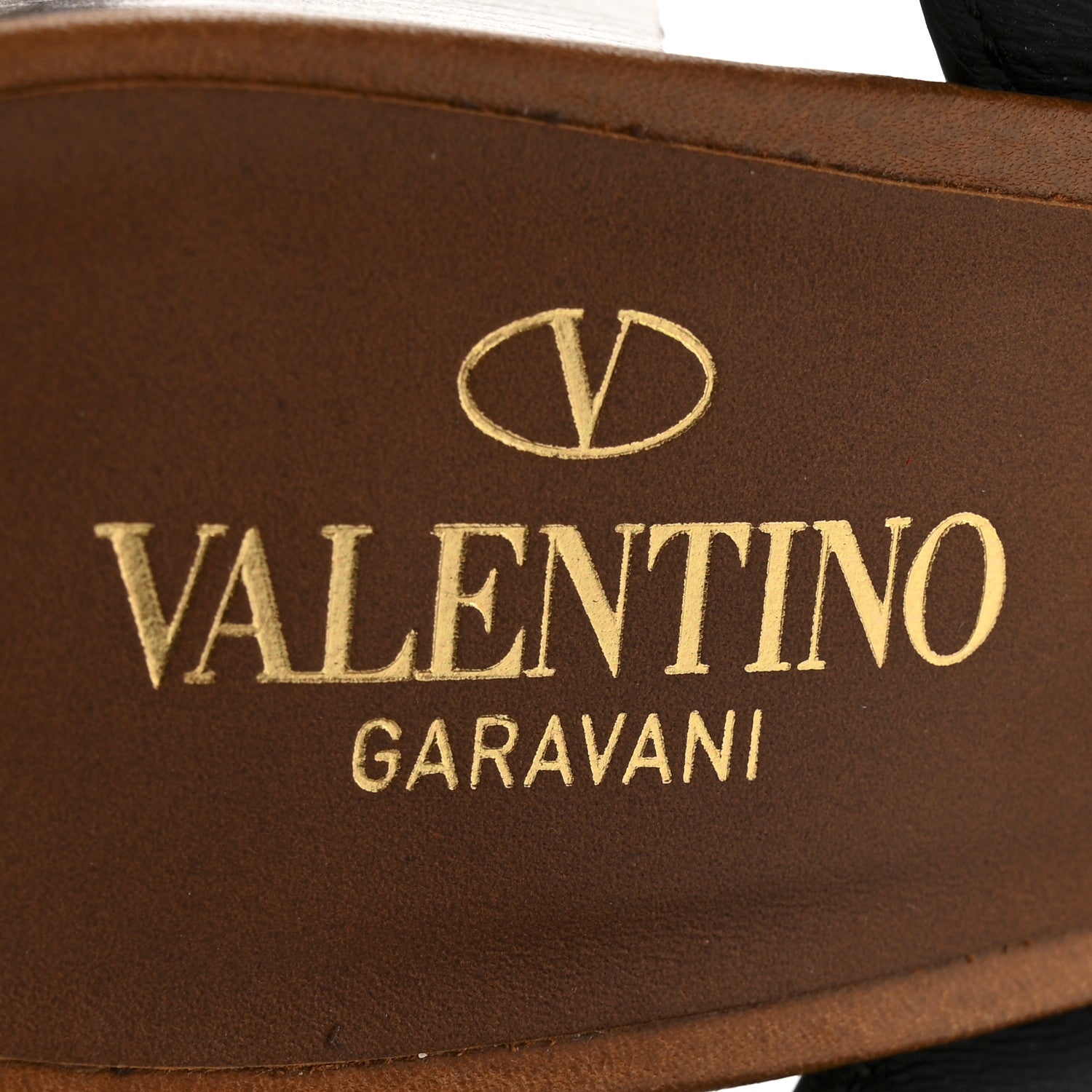 Valentino Garavani Grainy Cowhide VLogo Platform Sandals 38 Cuoio 7 of 13