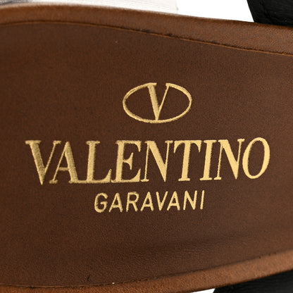 Valentino Garavani Grainy Cowhide VLogo Platform Sandals 38 Cuoio 7 of 13