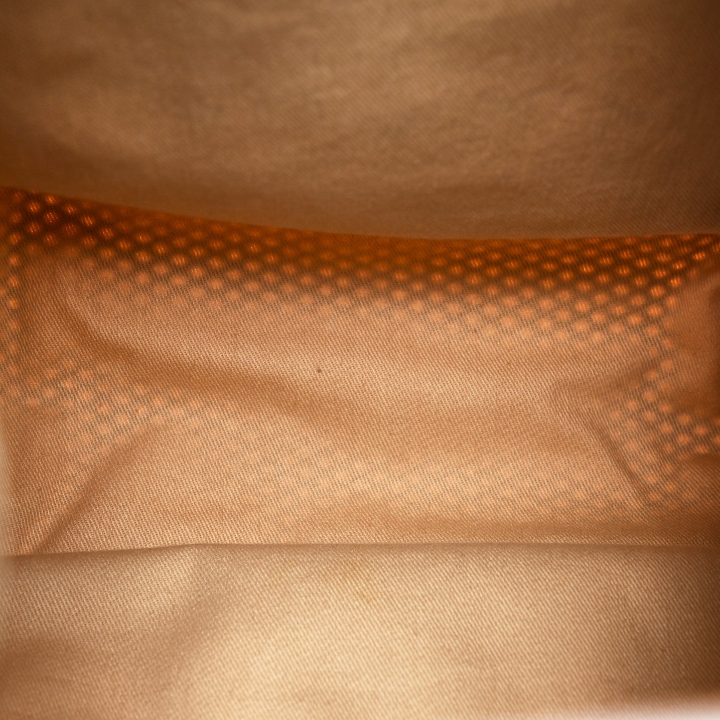 Metallic Calfskin Perforated Up In The Air Tote Light Gold