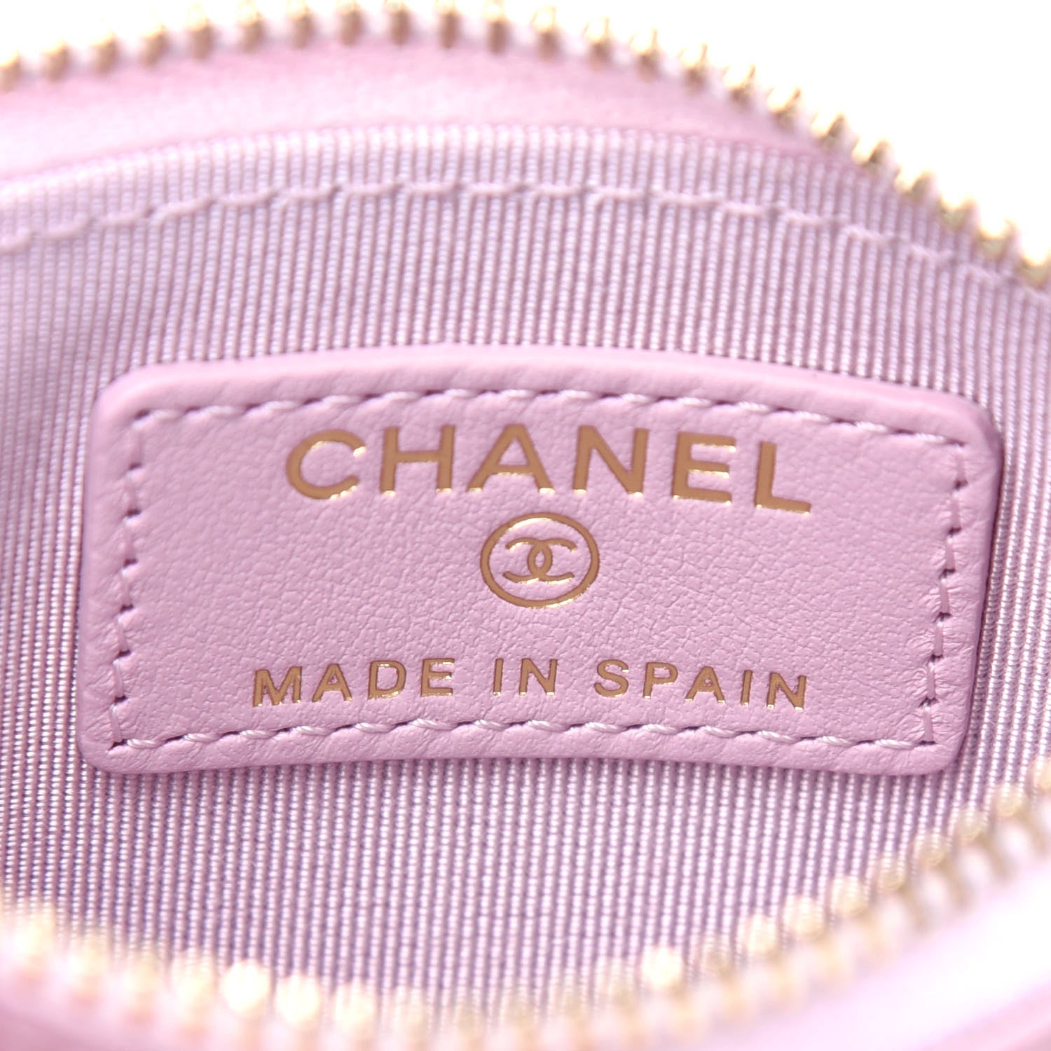 Chanel Caviar Quilted CC Zip Card Holder Light Pink 6 of 8