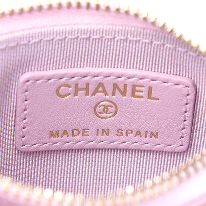 Chanel Caviar Quilted CC Zip Card Holder Light Pink 6 of 8