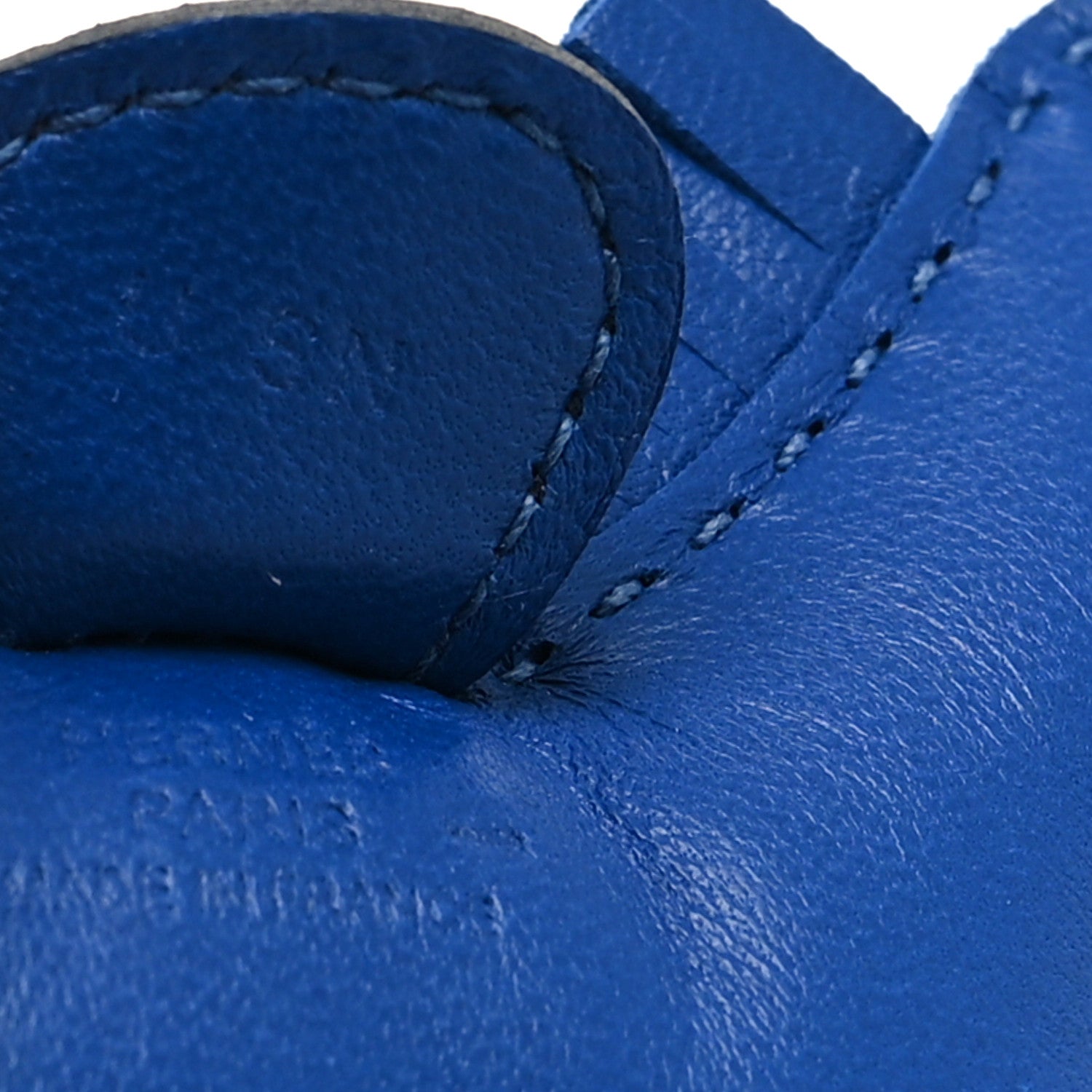 Hermes Milo Lambskin Lizard Touch Grigri Rodeo Horse Bag Charm PM Bleu France Bleu Saphir 3 of 3