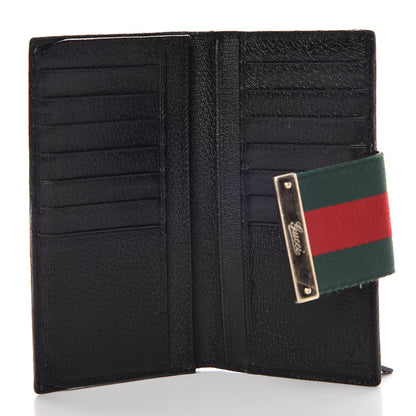 Gucci Monogram Ladies Web Continental Wallet Black 5 of 9