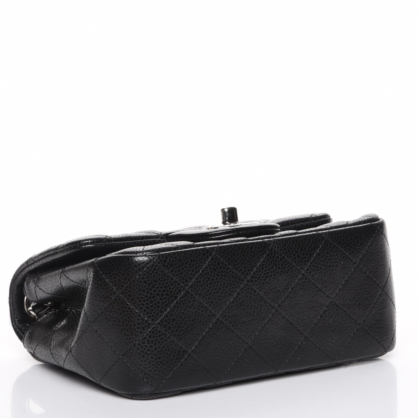 Caviar Quilted Mini Square Flap Black