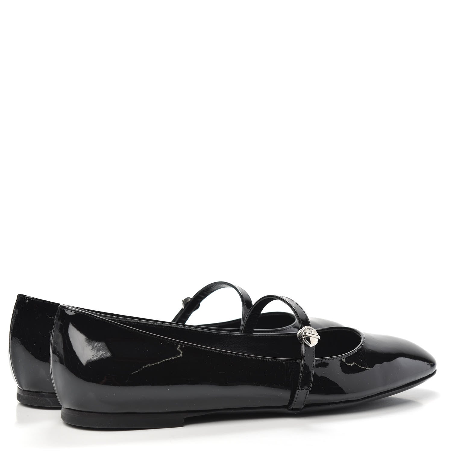 Louis Vuitton Patent Uniformes Ballet Flats 38.5 Black 4 of 8