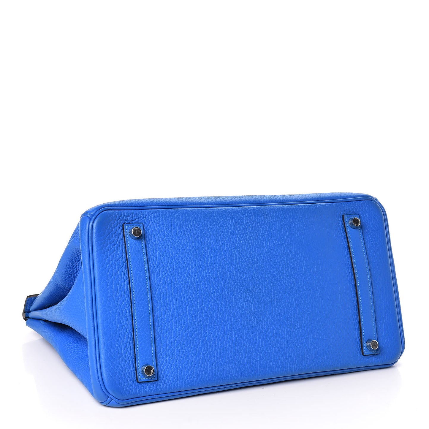 Taurillon Clemence Birkin 35 Bleu Hydra