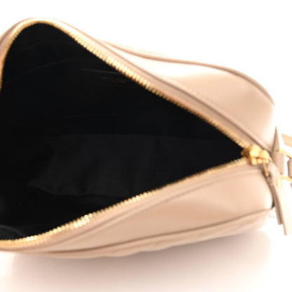 Saint Laurent Calfskin Matelasse Monogram Lou Camera Bag Dark Beige 4 of 9