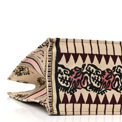 Christian Dior Canvas Embroidered Geometric Book Tote Multicolor 9 of 13