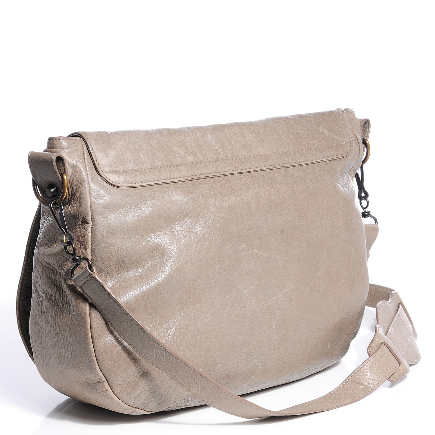 Balenciaga Agneau Folk Messenger Papyrus 3 of 11