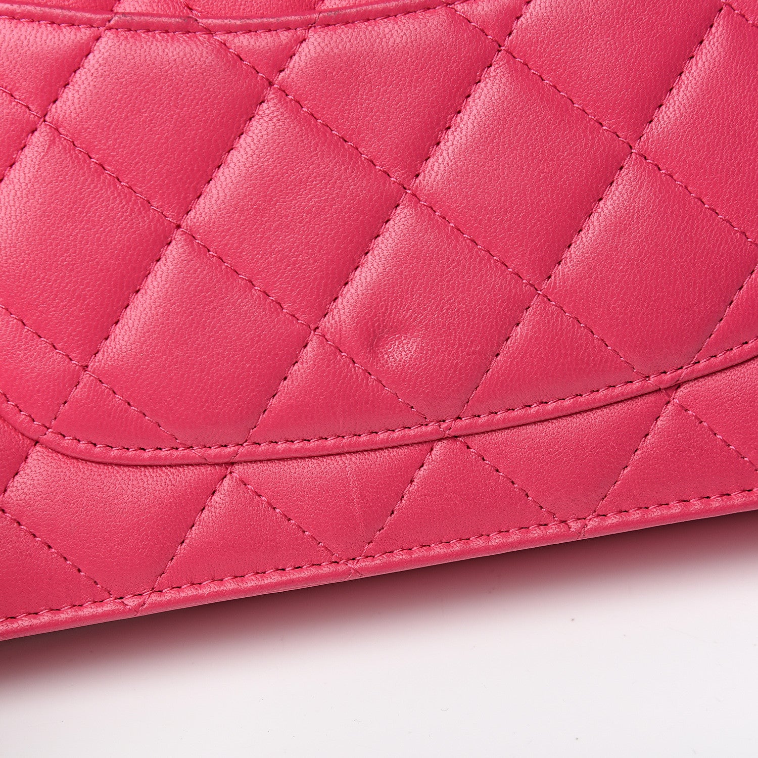 Chanel Lambskin Quilted Wallet On Chain WOC Pink 12 of 12