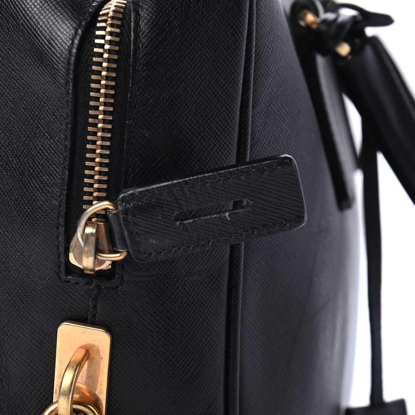 Saffiano Lux Bowler Black