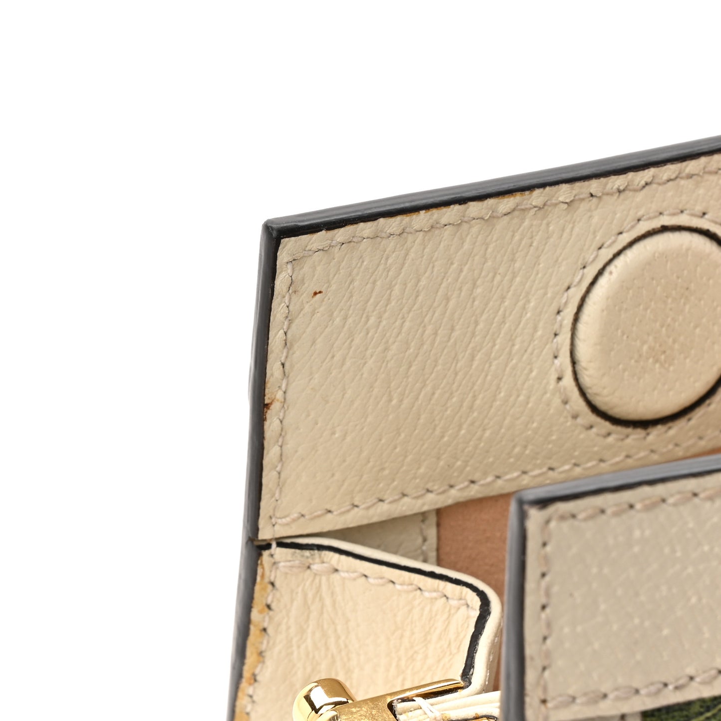 GG Supreme Monogram Flora Web Small Ophidia Chain Shoulder Bag White