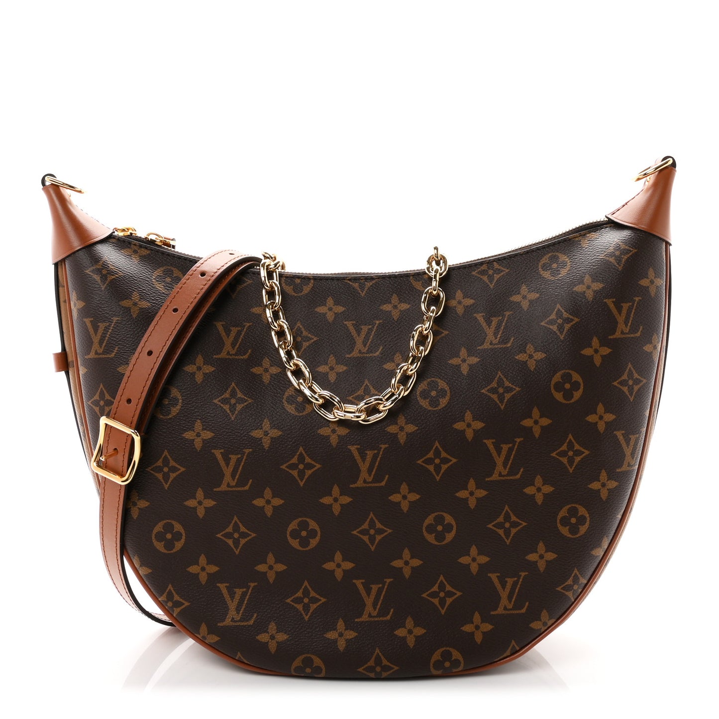 Reverse Monogram Loop Hobo