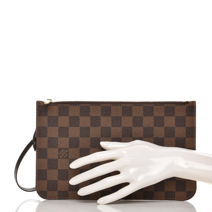 Louis Vuitton Damier Ebene Neverfull MM GM Pochette 2 of 7
