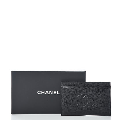 Chanel Caviar Timeless CC Card Holder Black 9 of 9