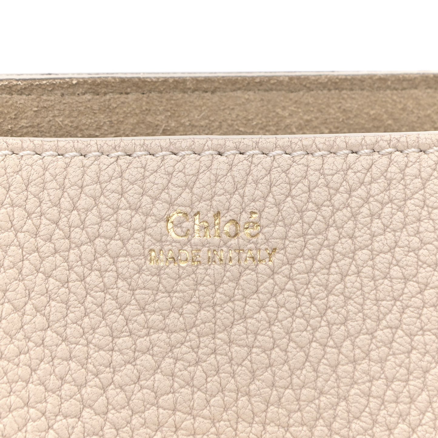 Grained Lambskin Drew Shoulder Bag Abstract White