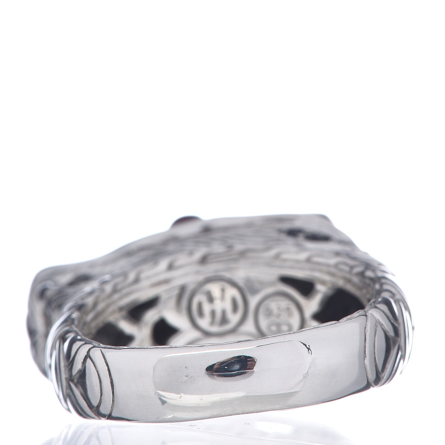Sterling Silver Black Sapphire Ruby Naga Dragon Ring 63 10.25