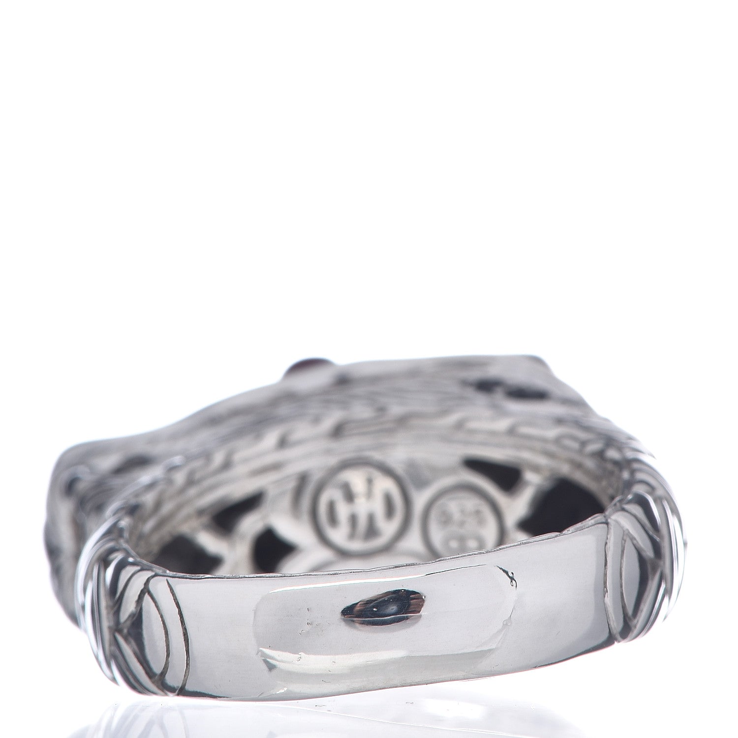 John Hardy Sterling Silver Black Sapphire Ruby Naga Dragon Ring 63 10.25 4 of 7