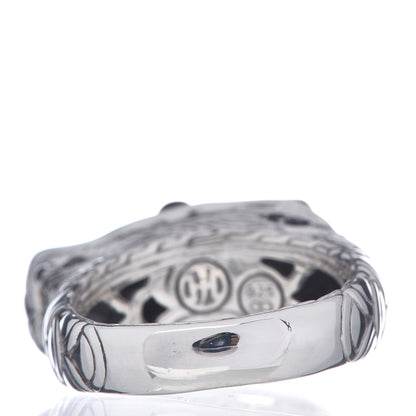John Hardy Sterling Silver Black Sapphire Ruby Naga Dragon Ring 63 10.25 4 of 7