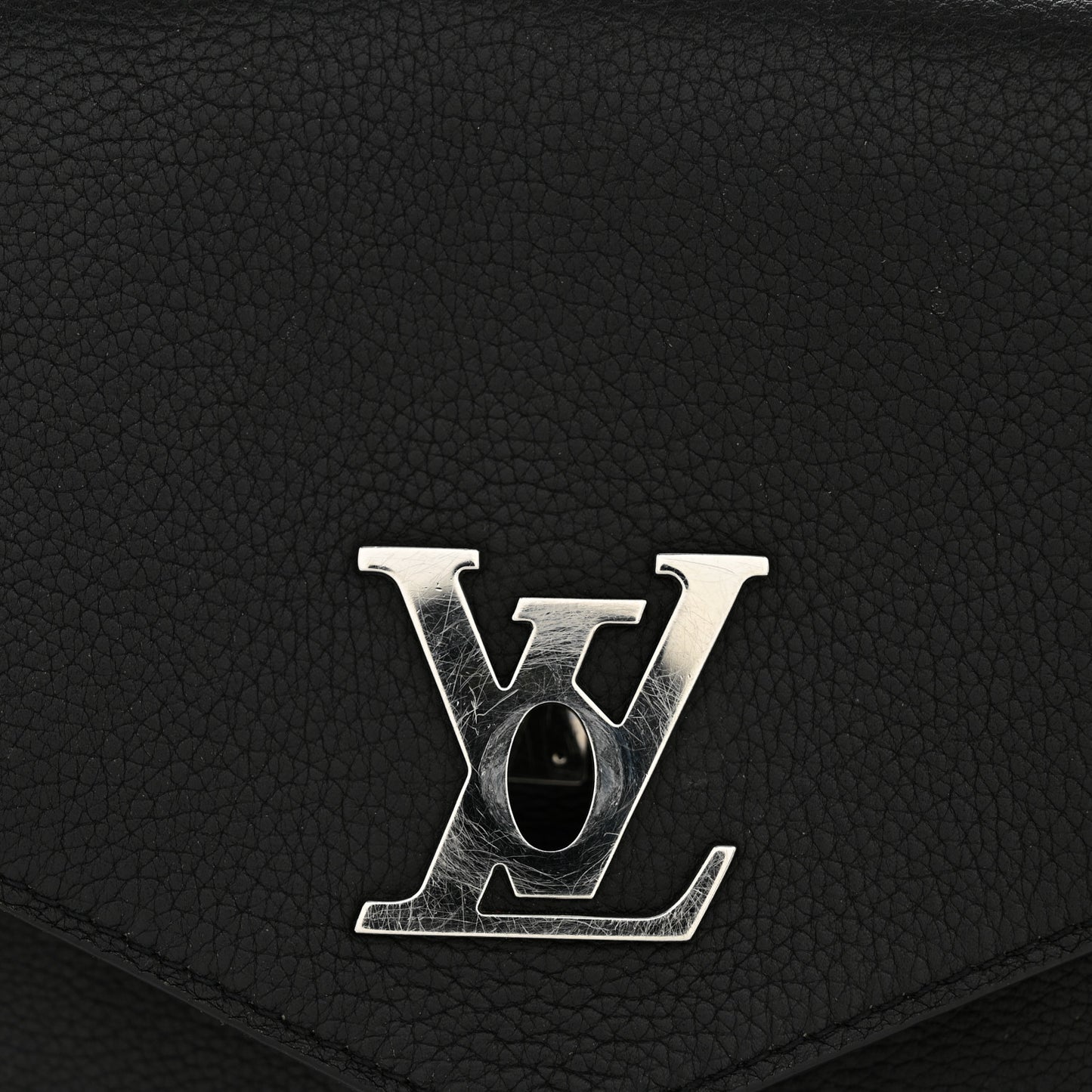 Soft Calfskin My Lockme Chain Bag BB Black