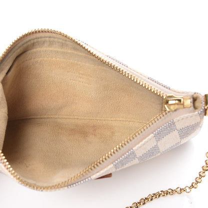 Louis Vuitton Damier Azur Pochette Milla MM 5 of 9