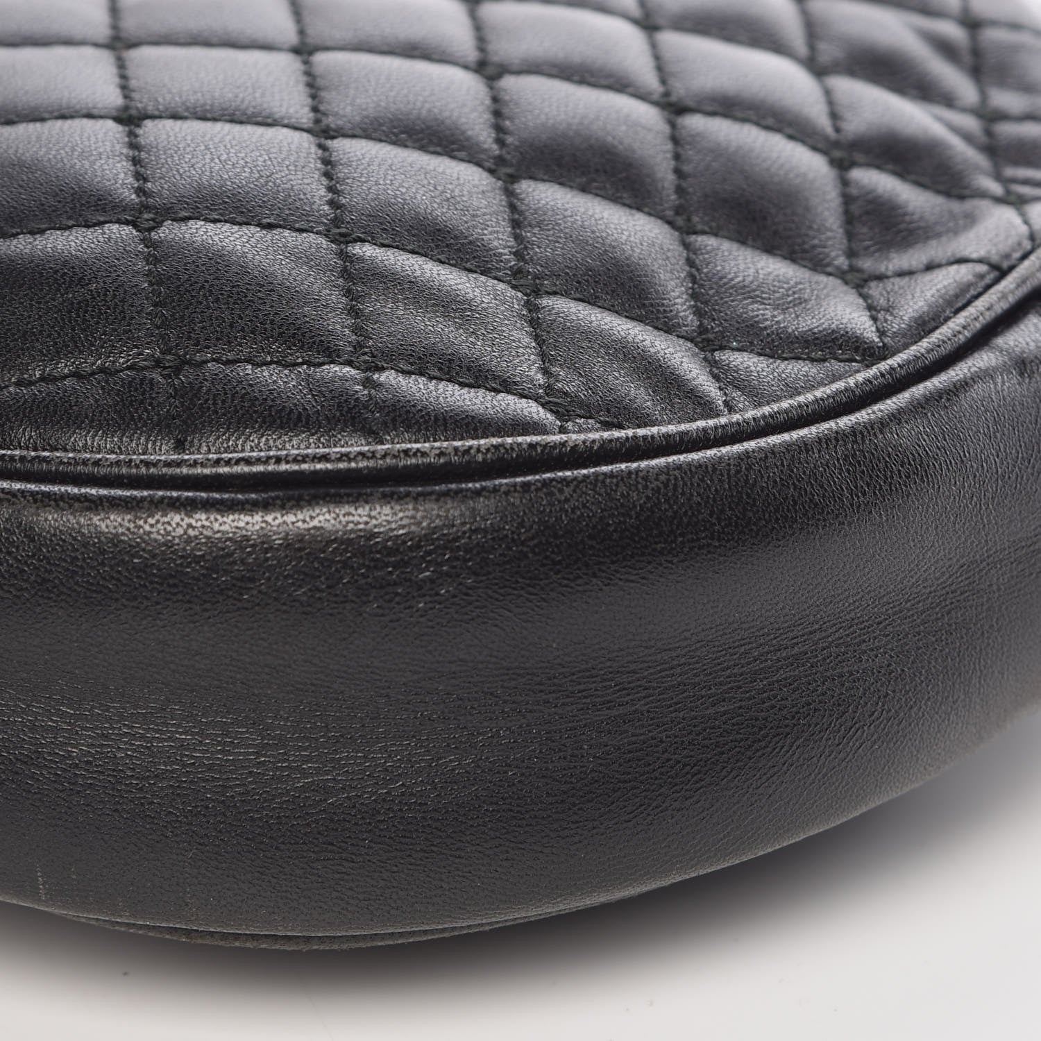 Dolce & Gabbana Lambskin Quilted Round Shoulder Bag Black 8 of 10