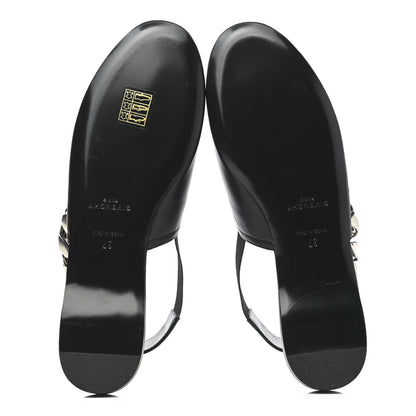 Givenchy Nappa G-Chain Slingback Flat 37 Black 7 of 9