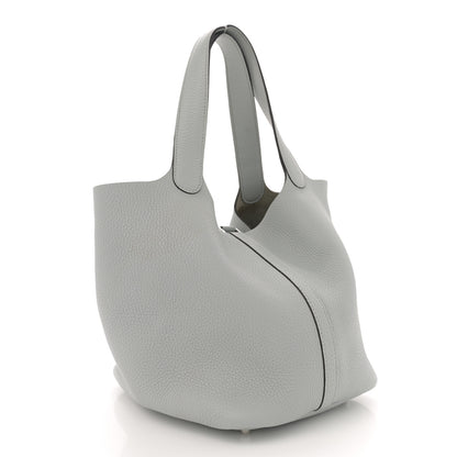 Hermes Taurillon Clemence Picotin Lock 22 MM Bleu Pale 3 of 11