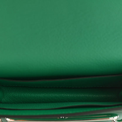 Hermes Evercolor Bi-Color Roulis Slim Wallet Menthe Vert Bosphore 5 of 8