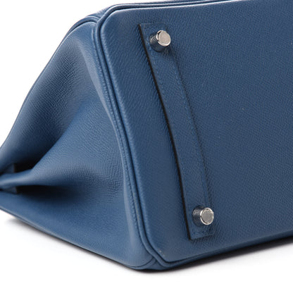 Hermes Epsom Birkin 30 Bleu Agate 5 of 9
