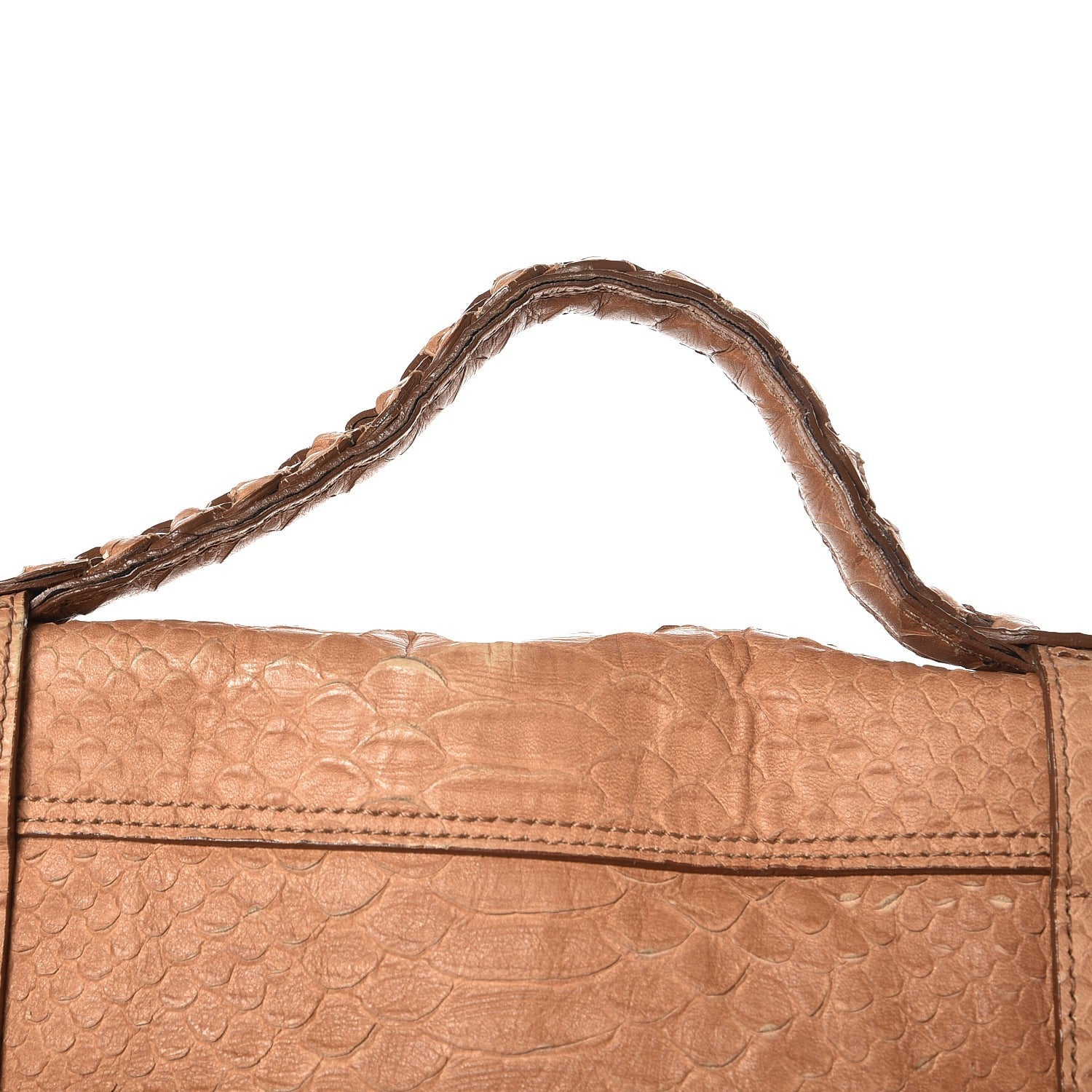 Mulberry Silky Snake Print Oversized Alexa Deer Brown 14 of 15