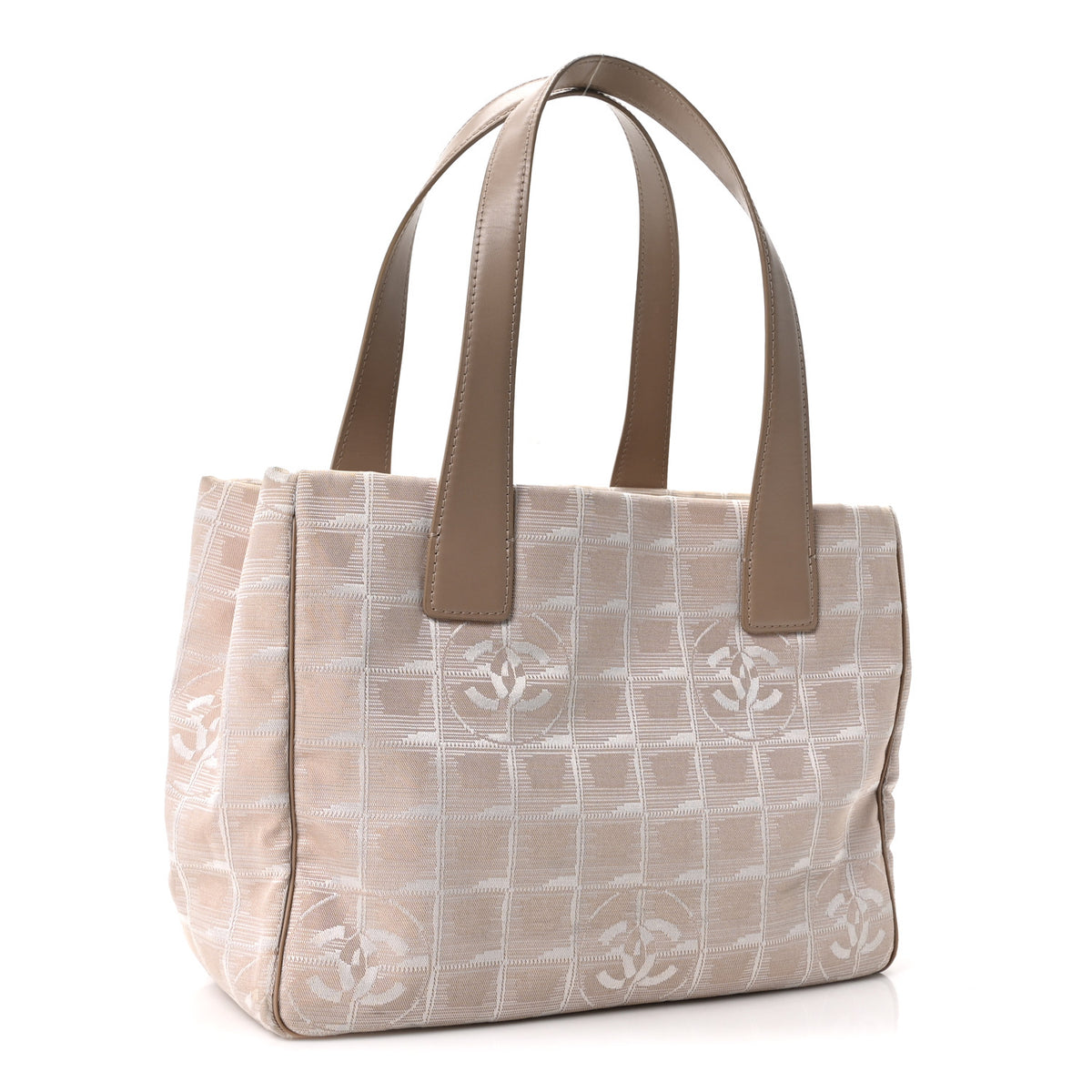 Chanel Nylon Small Travel Tote Beige 3 of 10
