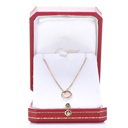 Cartier 18K Pink Yellow White Gold Trinity Pendant Necklace 7 of 7