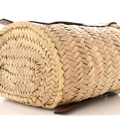 Loewe Raffia Small Basket Tote Bag Natural Tan 10 of 10
