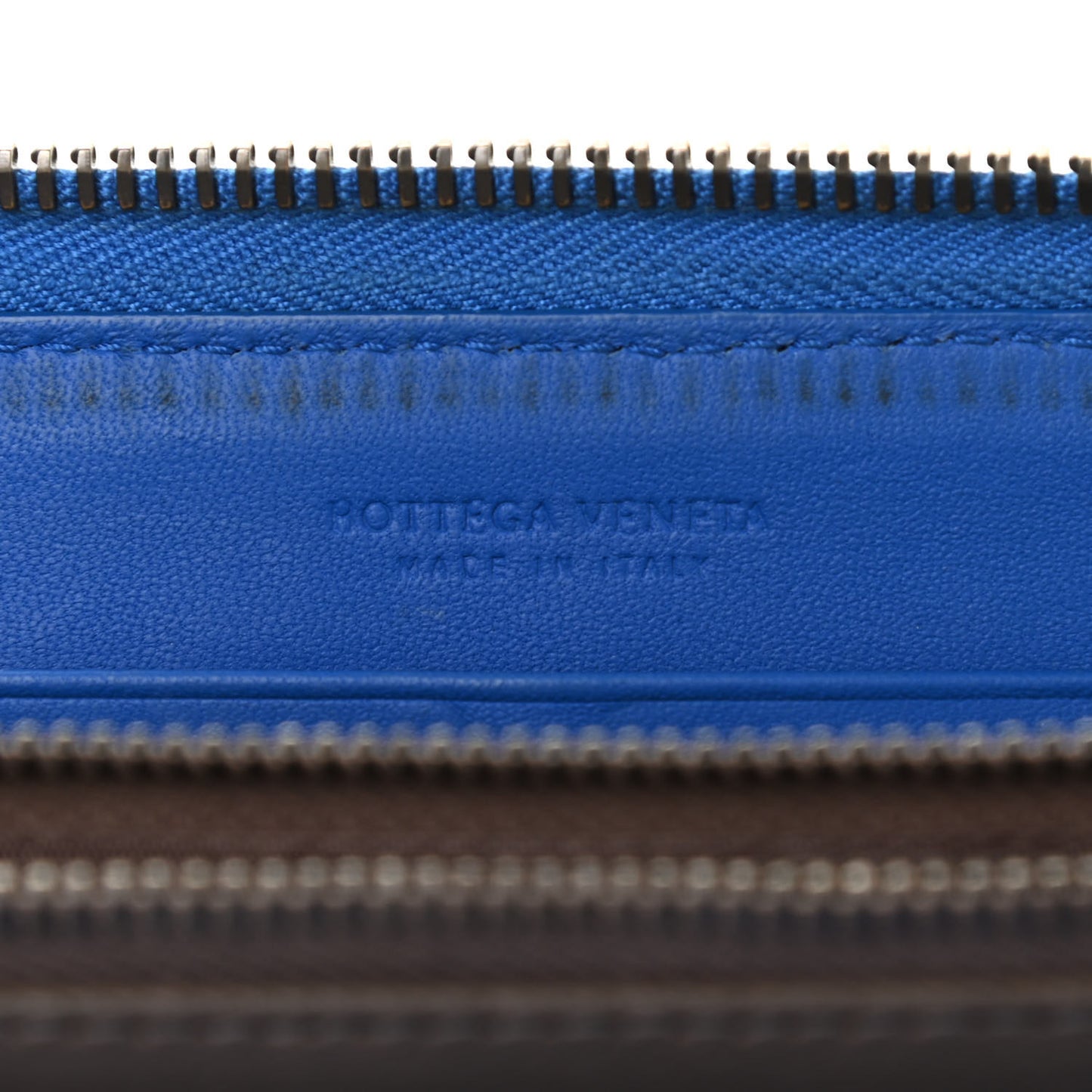 Nappa Intrecciato Zip Around Wallet Electrique