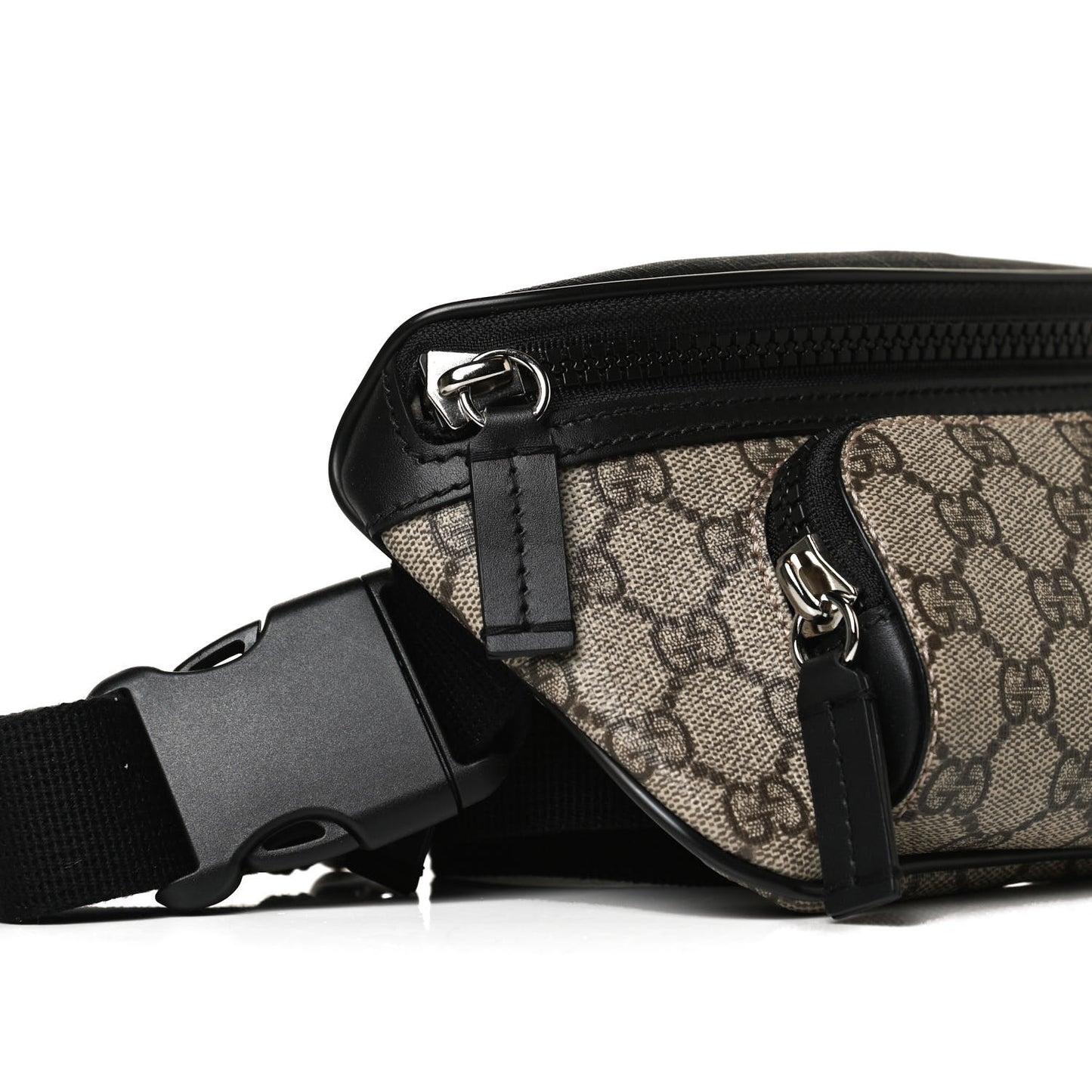 GG Supreme Monogram Belt Bag Black