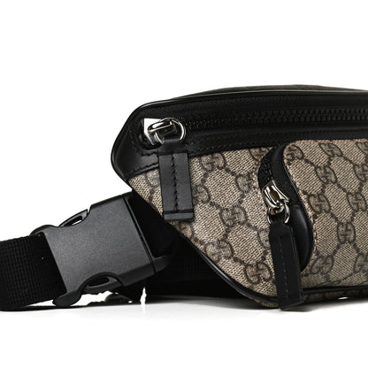 Gucci GG Supreme Monogram Belt Bag Black 9 of 13