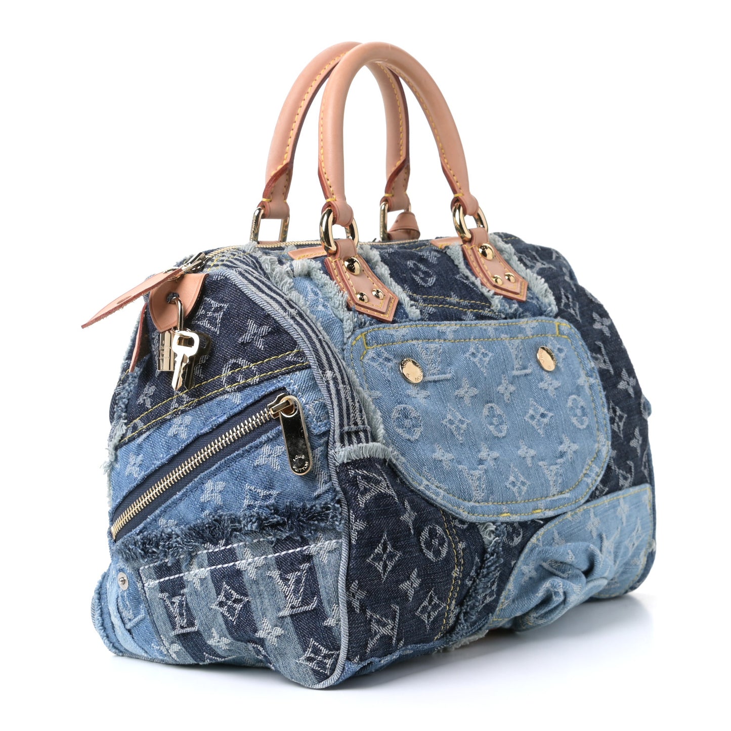 Denim Patchwork Speedy 30 Blue