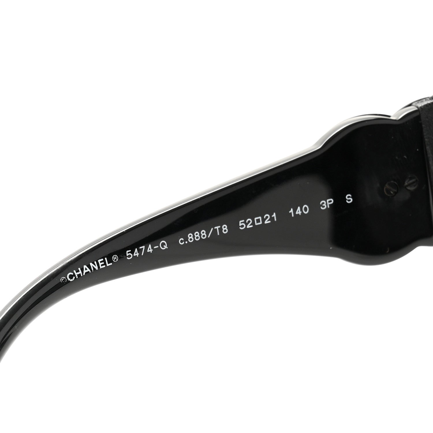 Chanel Acetate Calfskin Square Sunglasses 5474-Q Black 5 of 8