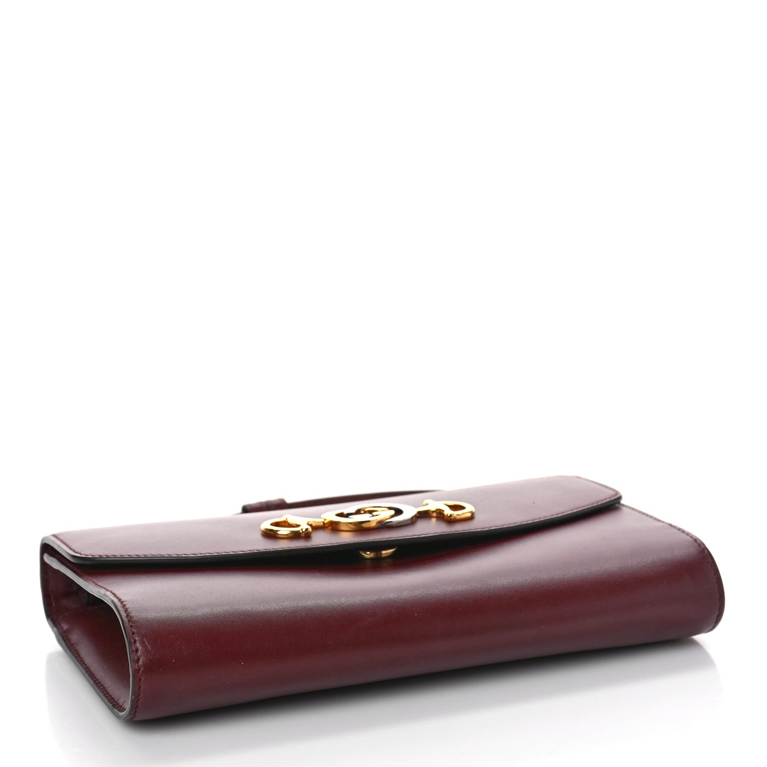 Gucci Shibuya Calfskin Small Zumi Shoulder Bag Vintage Bordeaux 4 of 10