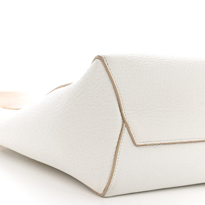 Celine Soft Grained Calfskin Small Sangle Bucket Bag White 9 of 14