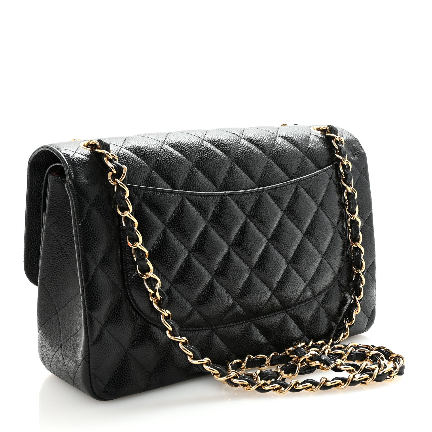 Chanel Caviar Quilted Jumbo Double Flap Black 3 of 10